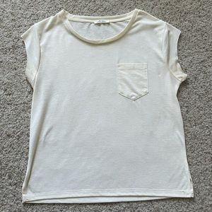 EVERYTHING MUST GO Zara Cream Pocket Tee